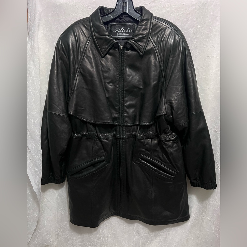 Black Leather Women's Jacket